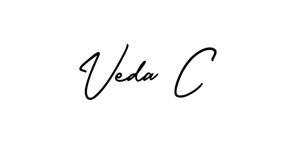 Best and Professional Signature Style for Veda C. AmerikaSignatureDemo-Regular Best Signature Style Collection. Veda C signature style 3 images and pictures png