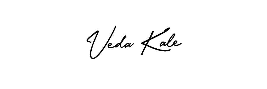 How to make Veda Kale name signature. Use AmerikaSignatureDemo-Regular style for creating short signs online. This is the latest handwritten sign. Veda Kale signature style 3 images and pictures png