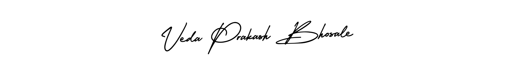 Use a signature maker to create a handwritten signature online. With this signature software, you can design (AmerikaSignatureDemo-Regular) your own signature for name Veda Prakash Bhosale. Veda Prakash Bhosale signature style 3 images and pictures png