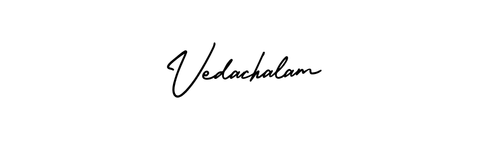 How to Draw Vedachalam signature style? AmerikaSignatureDemo-Regular is a latest design signature styles for name Vedachalam. Vedachalam signature style 3 images and pictures png