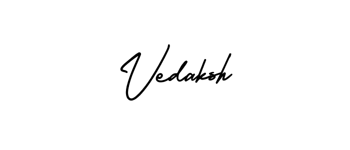 Design your own signature with our free online signature maker. With this signature software, you can create a handwritten (AmerikaSignatureDemo-Regular) signature for name Vedaksh. Vedaksh signature style 3 images and pictures png