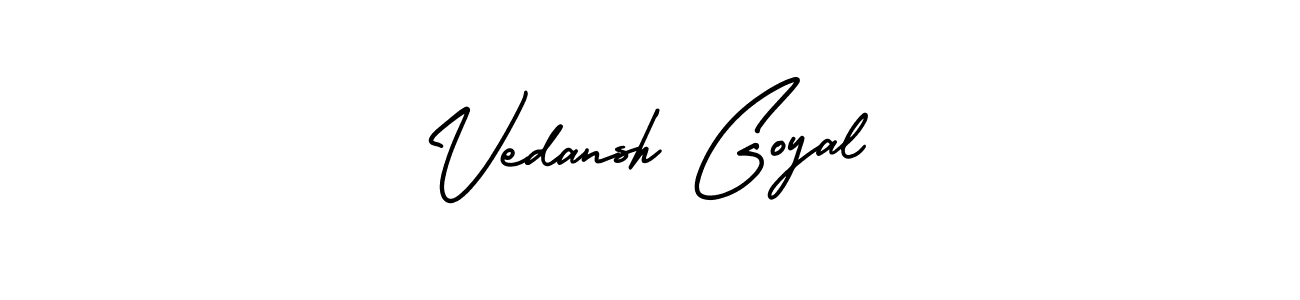 Make a beautiful signature design for name Vedansh Goyal. Use this online signature maker to create a handwritten signature for free. Vedansh Goyal signature style 3 images and pictures png