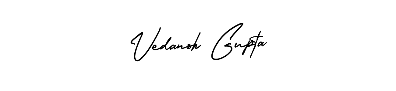 Use a signature maker to create a handwritten signature online. With this signature software, you can design (AmerikaSignatureDemo-Regular) your own signature for name Vedansh Gupta. Vedansh Gupta signature style 3 images and pictures png