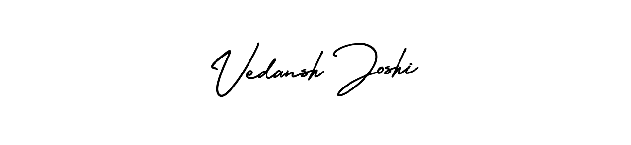 It looks lik you need a new signature style for name Vedansh Joshi. Design unique handwritten (AmerikaSignatureDemo-Regular) signature with our free signature maker in just a few clicks. Vedansh Joshi signature style 3 images and pictures png