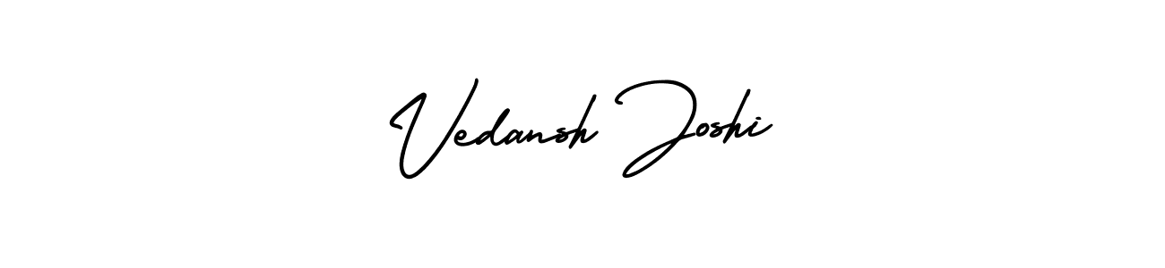 How to make Vedansh Joshi signature? AmerikaSignatureDemo-Regular is a professional autograph style. Create handwritten signature for Vedansh Joshi name. Vedansh Joshi signature style 3 images and pictures png