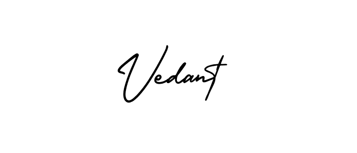 Make a beautiful signature design for name Vedant . Use this online signature maker to create a handwritten signature for free. Vedant  signature style 3 images and pictures png