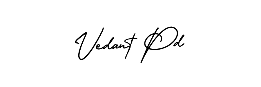 Make a beautiful signature design for name Vedant Pd. Use this online signature maker to create a handwritten signature for free. Vedant Pd signature style 3 images and pictures png