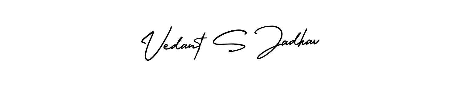 Make a beautiful signature design for name Vedant S Jadhav. Use this online signature maker to create a handwritten signature for free. Vedant S Jadhav signature style 3 images and pictures png