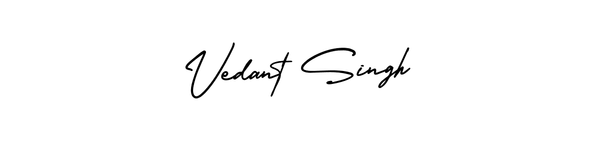 How to Draw Vedant Singh signature style? AmerikaSignatureDemo-Regular is a latest design signature styles for name Vedant Singh. Vedant Singh signature style 3 images and pictures png