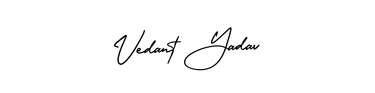 How to make Vedant Yadav name signature. Use AmerikaSignatureDemo-Regular style for creating short signs online. This is the latest handwritten sign. Vedant Yadav signature style 3 images and pictures png