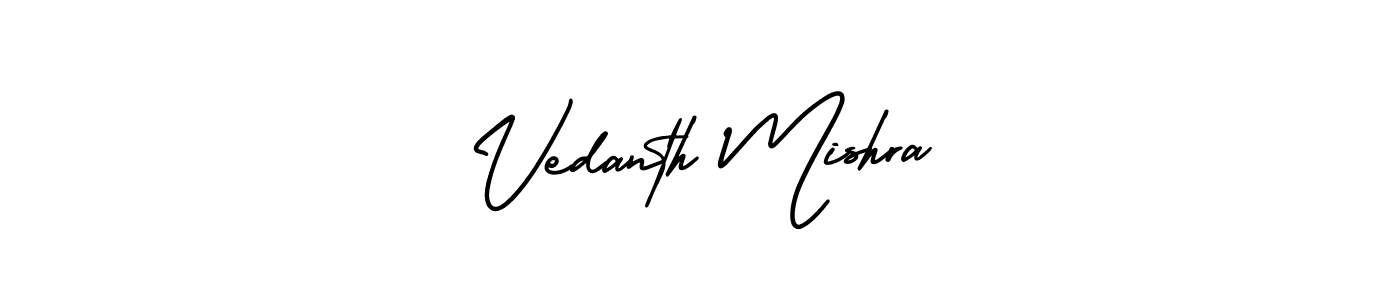 Design your own signature with our free online signature maker. With this signature software, you can create a handwritten (AmerikaSignatureDemo-Regular) signature for name Vedanth Mishra. Vedanth Mishra signature style 3 images and pictures png