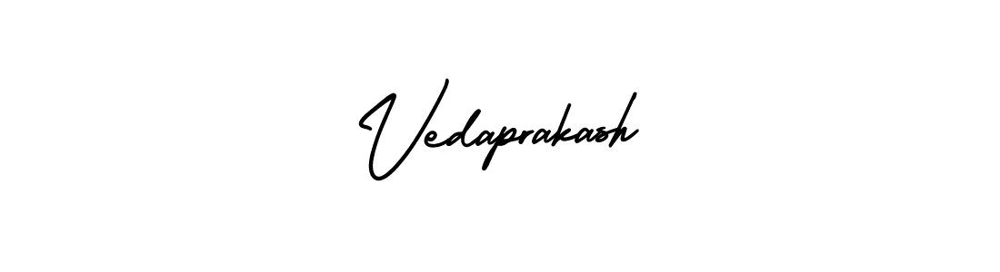 Also You can easily find your signature by using the search form. We will create Vedaprakash name handwritten signature images for you free of cost using AmerikaSignatureDemo-Regular sign style. Vedaprakash signature style 3 images and pictures png