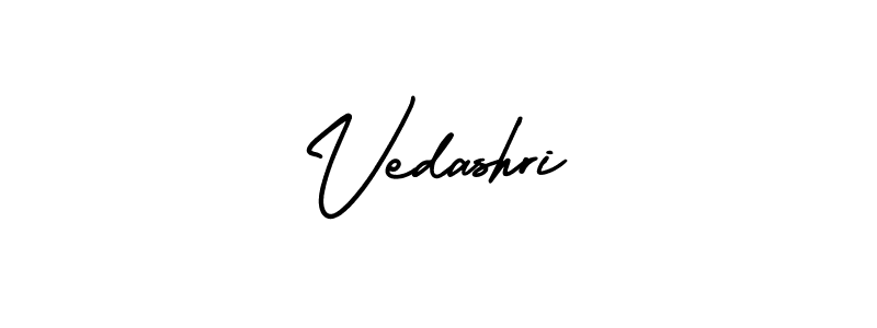 Make a beautiful signature design for name Vedashri. With this signature (AmerikaSignatureDemo-Regular) style, you can create a handwritten signature for free. Vedashri signature style 3 images and pictures png