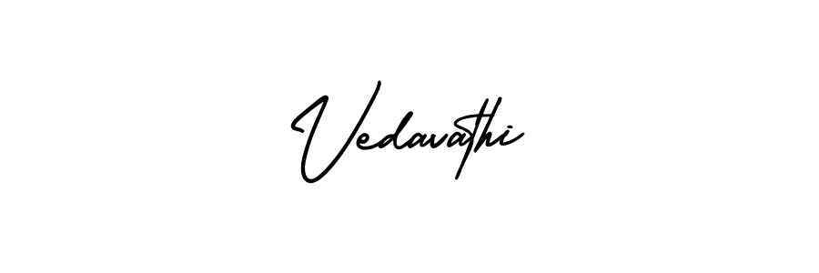 You should practise on your own different ways (AmerikaSignatureDemo-Regular) to write your name (Vedavathi) in signature. don't let someone else do it for you. Vedavathi signature style 3 images and pictures png