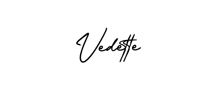 Also You can easily find your signature by using the search form. We will create Vedette name handwritten signature images for you free of cost using AmerikaSignatureDemo-Regular sign style. Vedette signature style 3 images and pictures png