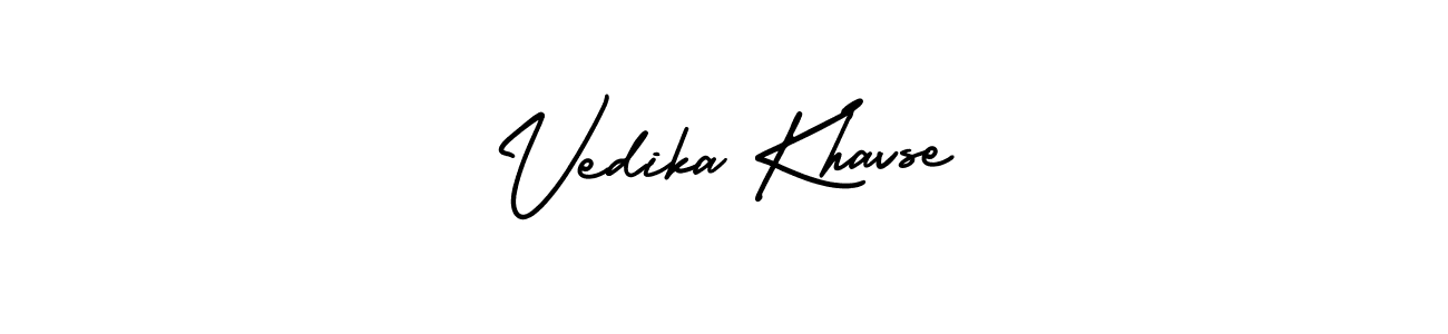Check out images of Autograph of Vedika Khavse name. Actor Vedika Khavse Signature Style. AmerikaSignatureDemo-Regular is a professional sign style online. Vedika Khavse signature style 3 images and pictures png