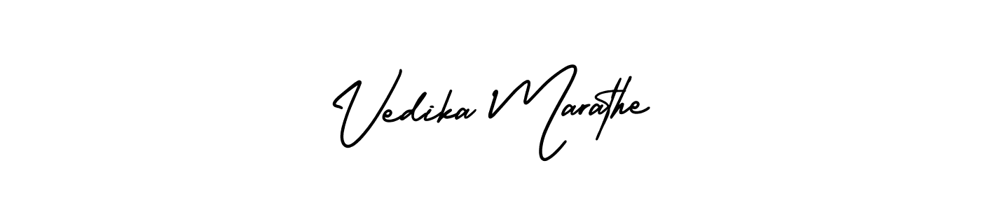 How to Draw Vedika Marathe signature style? AmerikaSignatureDemo-Regular is a latest design signature styles for name Vedika Marathe. Vedika Marathe signature style 3 images and pictures png