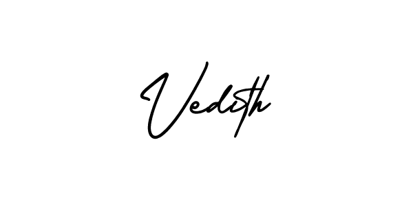 This is the best signature style for the Vedith name. Also you like these signature font (AmerikaSignatureDemo-Regular). Mix name signature. Vedith signature style 3 images and pictures png