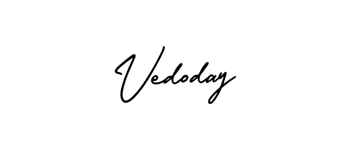 if you are searching for the best signature style for your name Vedoday. so please give up your signature search. here we have designed multiple signature styles  using AmerikaSignatureDemo-Regular. Vedoday signature style 3 images and pictures png