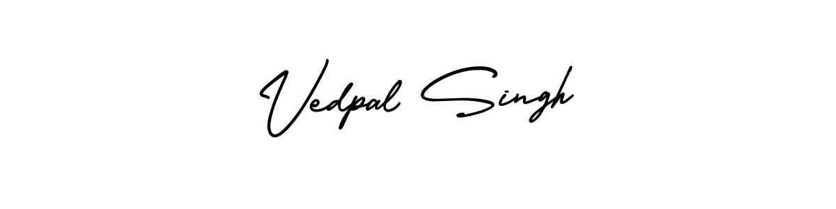 AmerikaSignatureDemo-Regular is a professional signature style that is perfect for those who want to add a touch of class to their signature. It is also a great choice for those who want to make their signature more unique. Get Vedpal Singh name to fancy signature for free. Vedpal Singh signature style 3 images and pictures png
