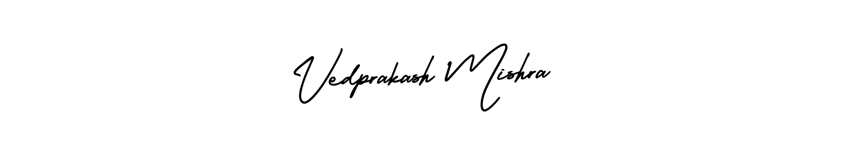 Create a beautiful signature design for name Vedprakash Mishra. With this signature (AmerikaSignatureDemo-Regular) fonts, you can make a handwritten signature for free. Vedprakash Mishra signature style 3 images and pictures png
