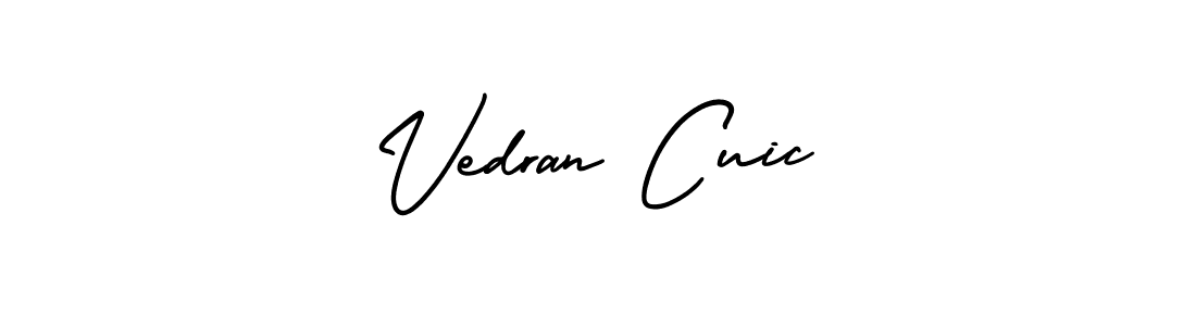 How to Draw Vedran Cuic signature style? AmerikaSignatureDemo-Regular is a latest design signature styles for name Vedran Cuic. Vedran Cuic signature style 3 images and pictures png