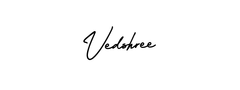 You can use this online signature creator to create a handwritten signature for the name Vedshree. This is the best online autograph maker. Vedshree signature style 3 images and pictures png