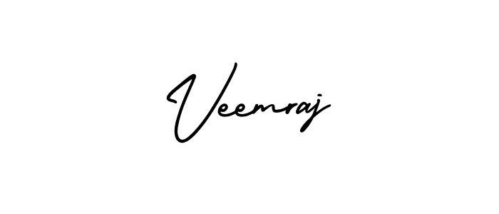 Veemraj stylish signature style. Best Handwritten Sign (AmerikaSignatureDemo-Regular) for my name. Handwritten Signature Collection Ideas for my name Veemraj. Veemraj signature style 3 images and pictures png
