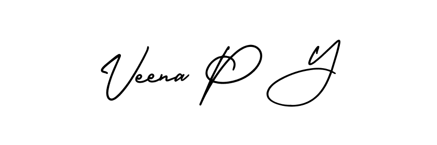 Similarly AmerikaSignatureDemo-Regular is the best handwritten signature design. Signature creator online .You can use it as an online autograph creator for name Veena P Y. Veena P Y signature style 3 images and pictures png
