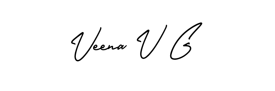 Best and Professional Signature Style for Veena V G. AmerikaSignatureDemo-Regular Best Signature Style Collection. Veena V G signature style 3 images and pictures png