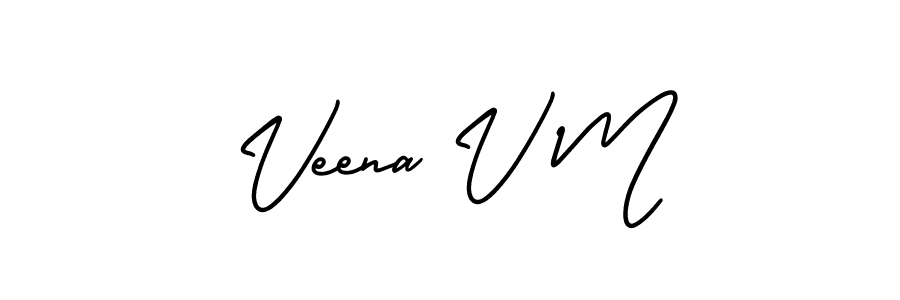 Best and Professional Signature Style for Veena V M. AmerikaSignatureDemo-Regular Best Signature Style Collection. Veena V M signature style 3 images and pictures png