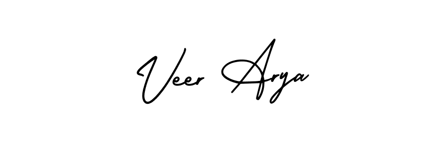 Also we have Veer Arya name is the best signature style. Create professional handwritten signature collection using AmerikaSignatureDemo-Regular autograph style. Veer Arya signature style 3 images and pictures png