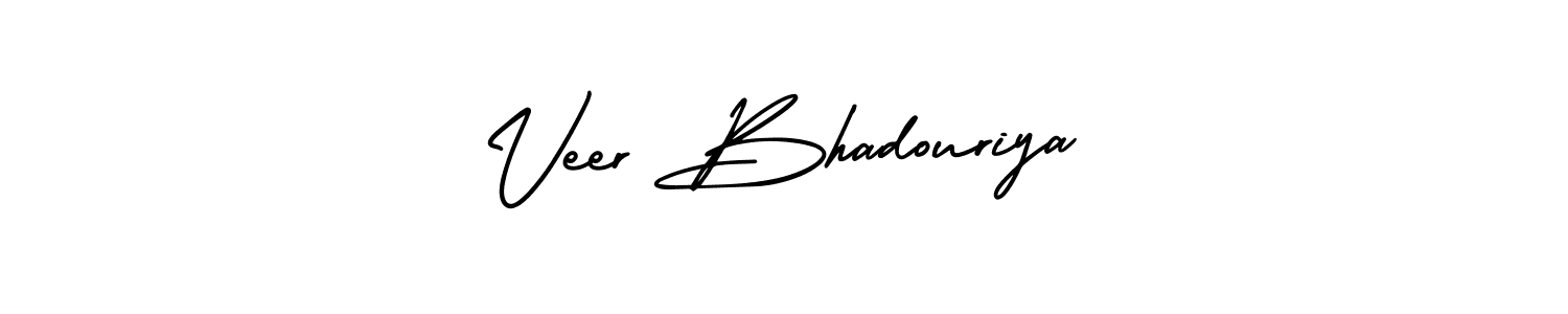 Also we have Veer Bhadouriya name is the best signature style. Create professional handwritten signature collection using AmerikaSignatureDemo-Regular autograph style. Veer Bhadouriya signature style 3 images and pictures png