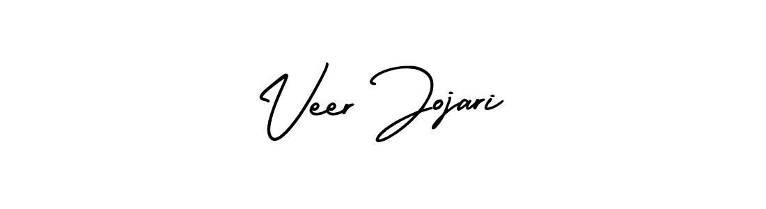 This is the best signature style for the Veer Jojari name. Also you like these signature font (AmerikaSignatureDemo-Regular). Mix name signature. Veer Jojari signature style 3 images and pictures png