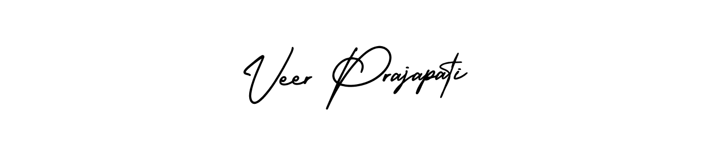 Make a beautiful signature design for name Veer Prajapati. With this signature (AmerikaSignatureDemo-Regular) style, you can create a handwritten signature for free. Veer Prajapati signature style 3 images and pictures png