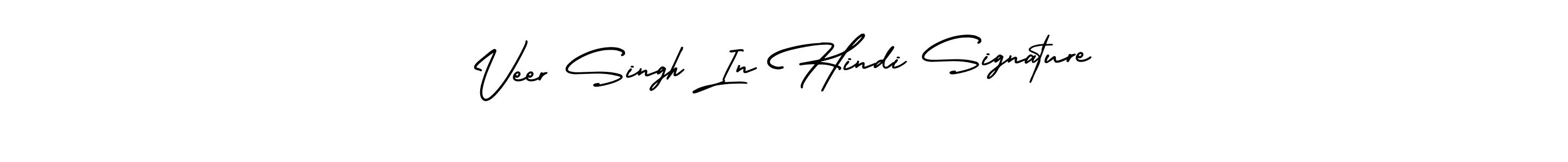 The best way (AmerikaSignatureDemo-Regular) to make a short signature is to pick only two or three words in your name. The name Veer Singh In Hindi Signature include a total of six letters. For converting this name. Veer Singh In Hindi Signature signature style 3 images and pictures png