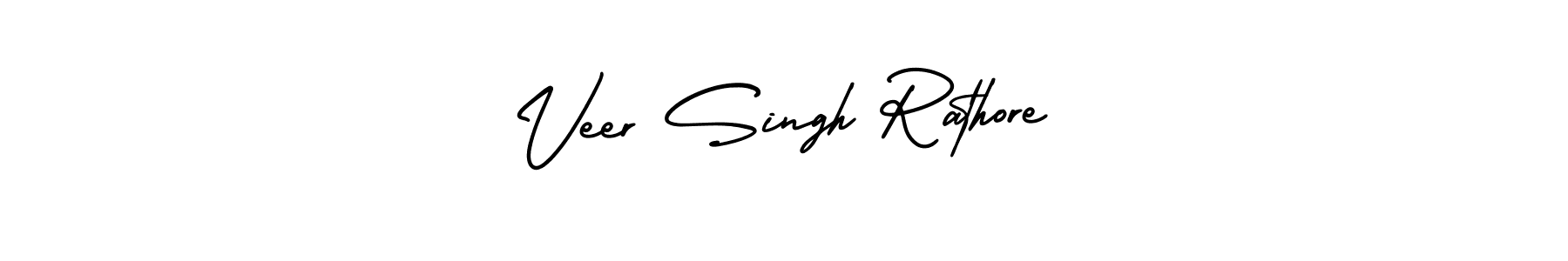 Use a signature maker to create a handwritten signature online. With this signature software, you can design (AmerikaSignatureDemo-Regular) your own signature for name Veer Singh Rathore. Veer Singh Rathore signature style 3 images and pictures png