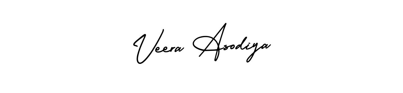 Create a beautiful signature design for name Veera Asodiya. With this signature (AmerikaSignatureDemo-Regular) fonts, you can make a handwritten signature for free. Veera Asodiya signature style 3 images and pictures png
