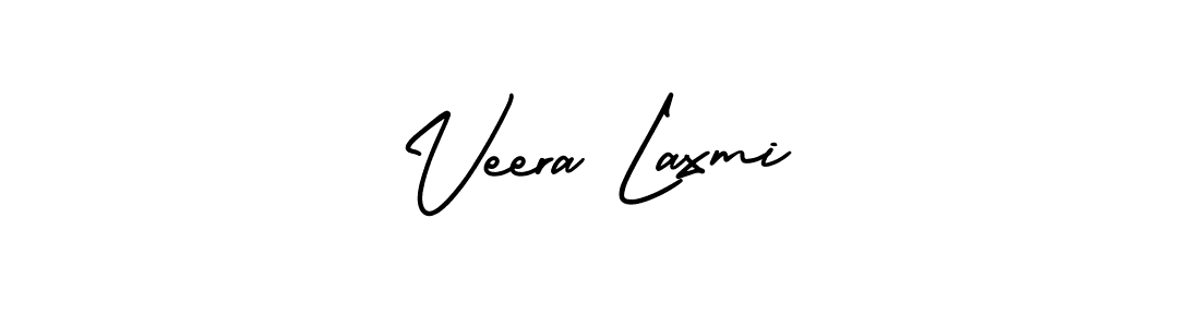 Veera Laxmi stylish signature style. Best Handwritten Sign (AmerikaSignatureDemo-Regular) for my name. Handwritten Signature Collection Ideas for my name Veera Laxmi. Veera Laxmi signature style 3 images and pictures png