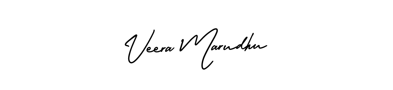 How to make Veera Marudhu name signature. Use AmerikaSignatureDemo-Regular style for creating short signs online. This is the latest handwritten sign. Veera Marudhu signature style 3 images and pictures png