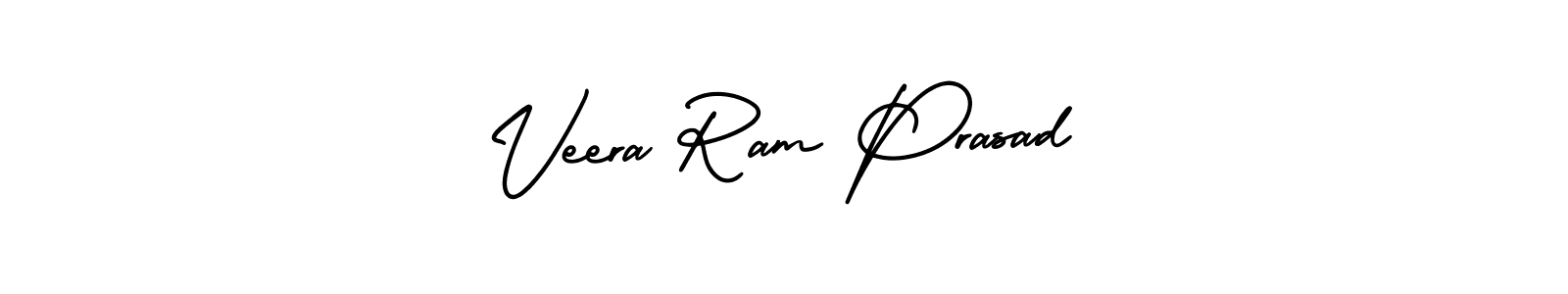 How to make Veera Ram Prasad name signature. Use AmerikaSignatureDemo-Regular style for creating short signs online. This is the latest handwritten sign. Veera Ram Prasad signature style 3 images and pictures png