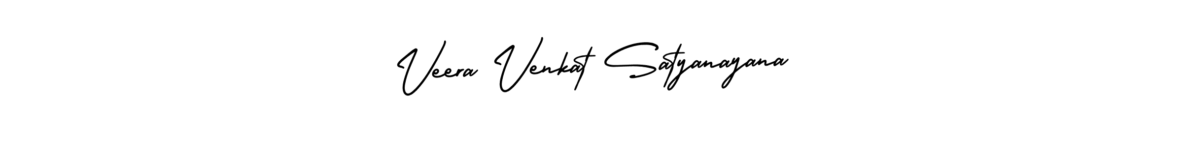 How to make Veera Venkat Satyanayana name signature. Use AmerikaSignatureDemo-Regular style for creating short signs online. This is the latest handwritten sign. Veera Venkat Satyanayana signature style 3 images and pictures png