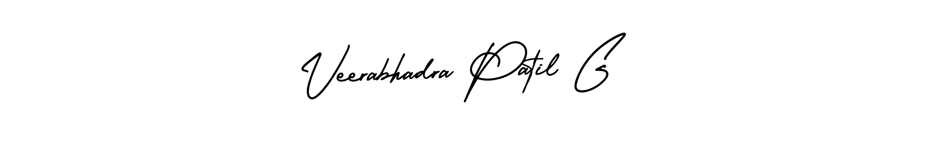 This is the best signature style for the Veerabhadra Patil G name. Also you like these signature font (AmerikaSignatureDemo-Regular). Mix name signature. Veerabhadra Patil G signature style 3 images and pictures png