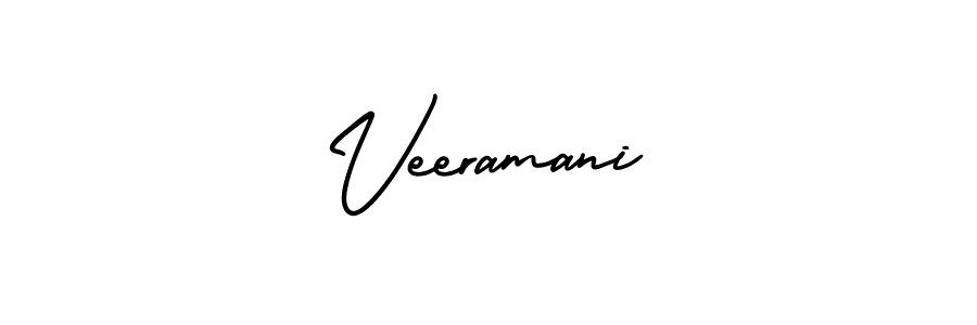 Similarly AmerikaSignatureDemo-Regular is the best handwritten signature design. Signature creator online .You can use it as an online autograph creator for name Veeramani. Veeramani signature style 3 images and pictures png