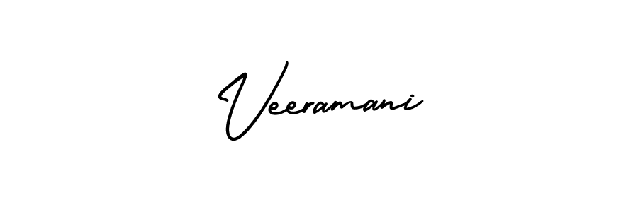 Design your own signature with our free online signature maker. With this signature software, you can create a handwritten (AmerikaSignatureDemo-Regular) signature for name Veeramani. Veeramani signature style 3 images and pictures png