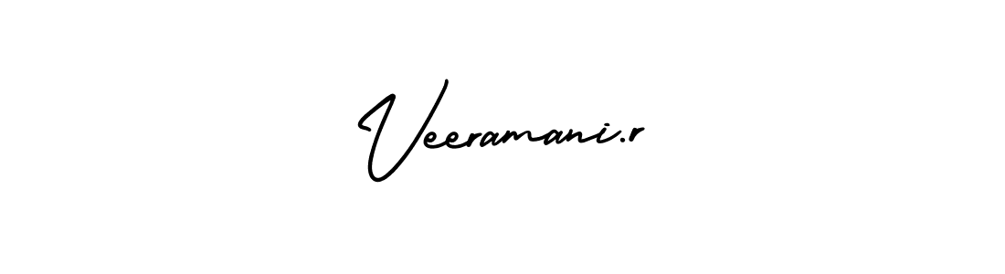 Use a signature maker to create a handwritten signature online. With this signature software, you can design (AmerikaSignatureDemo-Regular) your own signature for name Veeramani.r. Veeramani.r signature style 3 images and pictures png