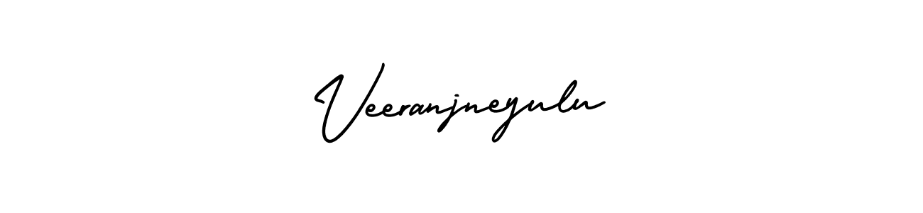 The best way (AmerikaSignatureDemo-Regular) to make a short signature is to pick only two or three words in your name. The name Veeranjneyulu include a total of six letters. For converting this name. Veeranjneyulu signature style 3 images and pictures png