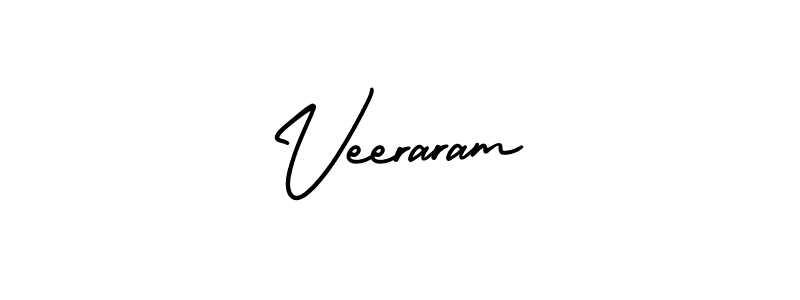 It looks lik you need a new signature style for name Veeraram. Design unique handwritten (AmerikaSignatureDemo-Regular) signature with our free signature maker in just a few clicks. Veeraram signature style 3 images and pictures png