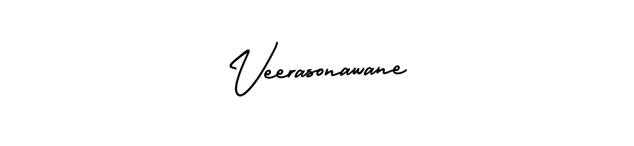 Make a beautiful signature design for name Veerasonawane. With this signature (AmerikaSignatureDemo-Regular) style, you can create a handwritten signature for free. Veerasonawane signature style 3 images and pictures png