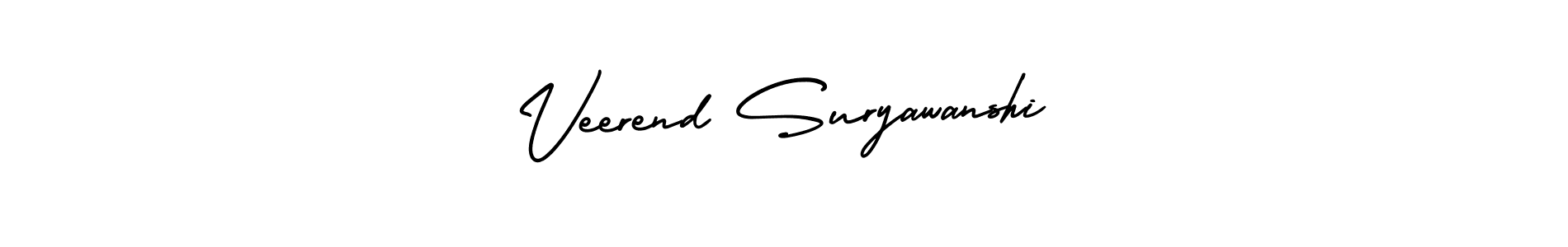 Also we have Veerend Suryawanshi name is the best signature style. Create professional handwritten signature collection using AmerikaSignatureDemo-Regular autograph style. Veerend Suryawanshi signature style 3 images and pictures png